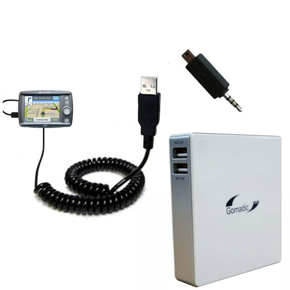 Gomadic High Capacity Rechargeable External Battery Pack suitable for the Navman F20 - Portable Charger with TipExchange Technology