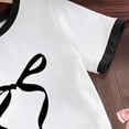 thumbnail image 5 of Byoo Tween Girls Bow Print T Shirt Cute Retro Short Sleeve Soft Tee Lightweight Breathable Summer Tee Shirt for Kids, 5 of 7