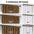 thumbnail image 5 of Half Price Drapes Signature Amber Extra Wide Velvet Blackout Curtains (1 Panel), 100WX 108L, 5 of 11