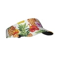 thumbnail image 2 of Kll Sport Sun Visor Hats Ball Caps Empty Top Baseball Sun Cap For Men Women-Hawaiian Pineapples, 2 of 8