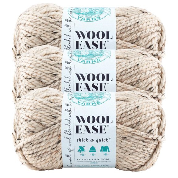 Fil Wool-Ease Thick & Quick Fil #6 Super Bulky/Chunky 170g / 97m 3-Paquet