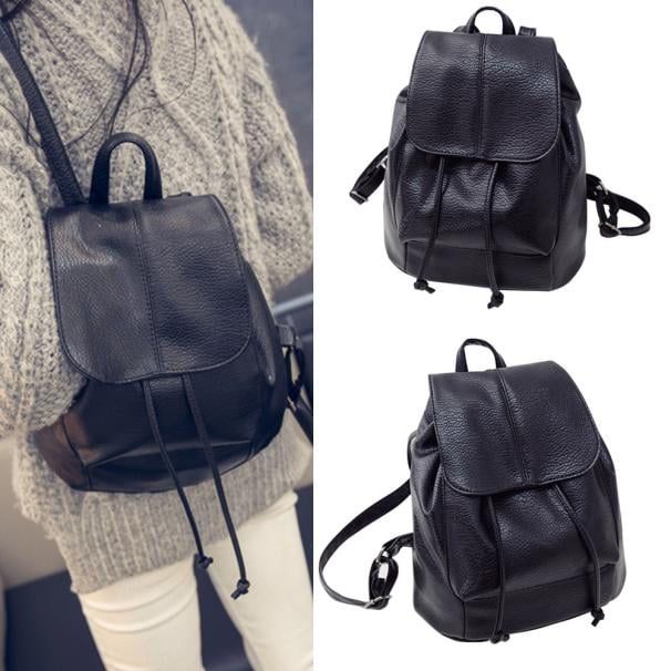 Women's PU Leather Satchel Shoulder Backpack School Rucksack Bags Travel Fashion 