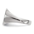 thumbnail image 3 of 14k White Gold 10.5x10.5mm Closed Back Signet Ring RS535, 3 of 6