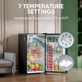 thumbnail image 5 of Upstreman 3.2 Cu.ft Retro Compact Fridge with Side Bottle Opener, Single Door Small Refrigerator Retro Bar Fridge, Black BR321 PRO, 5 of 13