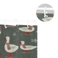thumbnail image 5 of Yayeee Shower Curtain with Hooks 72"x72" Waterproof Fabric Bathroom Hanging Decor, Winter Goose, 5 of 5