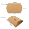 thumbnail image 3 of Veeogra Big Sale,Gift Box,Gift Wrapping,50 PCS Kraft Pillow Boxes with Foldable Jewelry Packaging Gift Card Holder Soap Packaging Small Gift Box,Home Decor,Khaki, 3 of 8