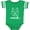 Football Green and White, variant on Inktastic Husky Sled Dog Mush Boys or Girls Baby Bodysuit