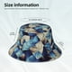 thumbnail image 3 of Fotbe Abstract Blue Squares Sombrero Tipo Pescador con Estampado – Sombrero de Sol de Algodón de Moda para Playa, Golf, Pesca, 3 of 6