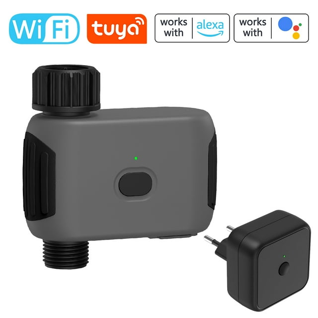 Tuya Wifi Jardinería Riego automático Temporizador de agua Dispositivo de riego automático Jardín Balcón Detección de lluvia Control de retraso Controlador de sistema de riego inteligente