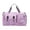 Purple, variant on Large Travel Gym Bag Cow Leopards Print Pattern Multi Pocket Storage Oxford Fabric Bag For Workout Trip Swim