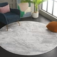 thumbnail image 2 of SAFAVIEH Platinum Aisha Abstract Area Rug, Gray/Ivory Beige, 6'7" x 6'7" Round, 2 of 8