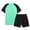 Green, variant on ITSAME Boys Athletic Outfits 2-Piece Crewneck T-Shirt and Shorts Quick-Dry Kids Sport Clothes Set Beige Size 13-15