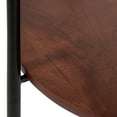 thumbnail image 4 of Kate and Laurel Ottelo Modern Side Table, 18 x 18 x 26.5, Walnut Brown and Black, Minimal Two-Tier End Table for Storage and Display, 4 of 8