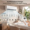 thumbnail image 6 of ALPULON 11500 BTU WiFi Enabled Mini Split Air Conditioner & Heater, Works with Alexa, 17 SEER2, 115V, 750 Sq.Ft, 6 of 9