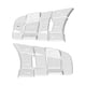 thumbnail image 2 of Embellecedor de cubierta de botón de volante, 10 Uds., apto para Jaguar XE XF XJL XFL F-Pace X760 X260 X761, 2 of 5