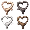 thumbnail image 1 of MasteelfCA 40pcs Handmade Accessories DIY Bags Suitcases Metals Buckles Small Loving Heart Accessories (Assorted Color, Number 105), 1 of 7