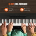 thumbnail image 3 of Piano digital VEVOR con peso de 88 teclas con pedal de sustain y USB, 3 of 9