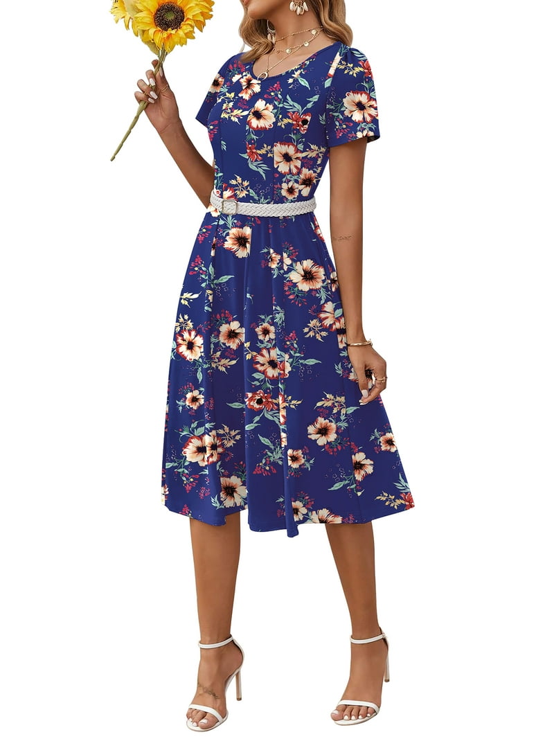 knee length dresses for ladies Indio Midi Dress in Everest Floral