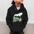 thumbnail image 2 of WOYY Toddler Boys Hoodie Cartoon Train Printed Hooded Sweatshirt Casual Sports Pullover, 2 of 8