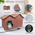thumbnail image 2 of Habitación doble con termostato inteligente GOLOPET Cat House con calefacción, 2 of 7
