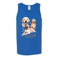 thumbnail image 2 of If It's Not a Golden Retriever It's Just a Dog Gift | Mens Dog Lover Graphic Tank Top, Royal, X-Large, 2 of 3