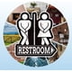 thumbnail image 4 of Letrero de hojalata vintage para baño, divertido letrero de hojalata para baño, decoración de pared con gancho resistente para baño, inodoro, baño, bar y club., 4 of 9