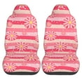 thumbnail image 2 of Floral Bloom Snow Stripes Car Front Seat Covers Protectors , Red Automotive Seat Covers for Cars Trucks Suv, 2 of 8