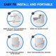 thumbnail image 5 of Soporte de Pared SONGCHEER Blanco para Router TP Link Deco X20 X50 X60 X55 Mesh WiFi 6 Organizador d, 5 of 9