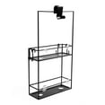 Umbra Cubiko Two Shelf Shower Caddy, Black