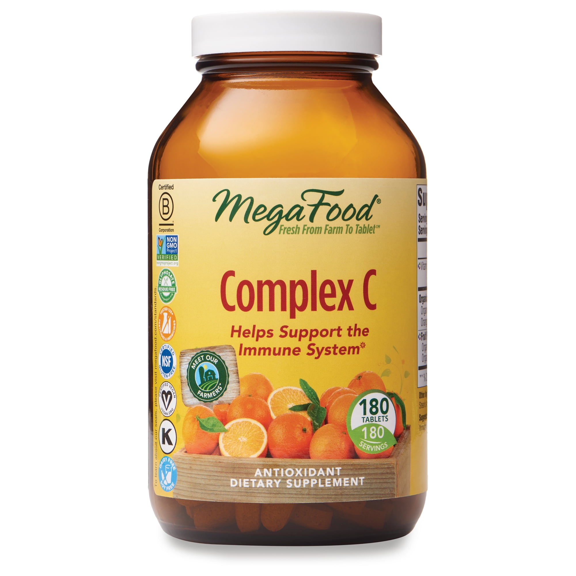 MegaFood, Complex C, Supports a Healthy Immune System, Antioxidant