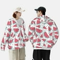 thumbnail image 6 of Balery Watermelon Men's Women's UPF 50+ Sun Protection Lightweight Hoodie Performance Long Sleeve Shirt for Fishing Running-3X-Large, 6 of 9