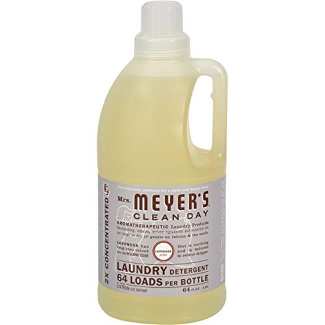 Mrs. Meyers 1211077 2X Laundry Detergent, Lavender 64 oz
