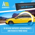 thumbnail image 6 of AEROGUYS Extra Durable Window Deflectors Tape-On Window Visors Rain Guards Fit for Subaru Outback 2015-2019, Sun Visors, Wind VentVisors, Exterior Car Accessories - 6 pcs. AG0302, 6 of 9