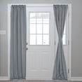 thumbnail image 1 of Cortinas de puerta opacas, cortina de ventana lateral para privacidad, cortina de puerta con bolsillo para varilla, gris oscuro, 25" x 72", 1 panel, 1 of 7