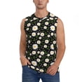 thumbnail image 6 of Daiia Daisy Printed Men's Tank Tops,Casual Soft Sleeveless Gym Muscle Shirts Bodybuilding Tee-Large, 6 of 8