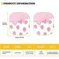thumbnail image 5 of CYU SHOP Pink Strawberry Cream Car Sun Shade for Front Windshield Sunshade for Car Visor Window Auto Sun Shield Reflector Shades,2pc Set for Women Girl, 5 of 6