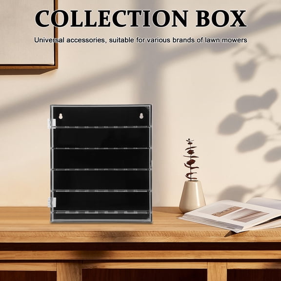 Soimiss Medal Display Case Acrylic Black for Collectors with Modern Design 1Pack
