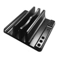thumbnail image 3 of Miangastore Sleek Finish Black Plastic Vertical Laptop Stand For Desk Use 1Set, 3 of 8
