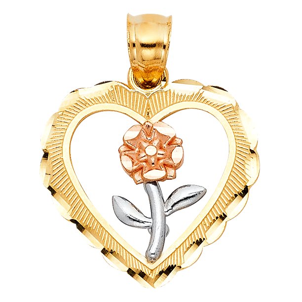Fb Jewels Fb Jewels 14k White Yellow And Rose Tri Color Gold Heart W Rose Pendant 21mm X 21mm Walmart Com Walmart Com Fb Jewels Fb Jewels 14k White Yellow And Rose Tri Color Gold Heart W Rose Pendant 21mm X 21mm Walmart Com Walmart Com