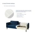 thumbnail image 5 of Module Ergonomic Sofa Bed, Velvet Navy, 5 of 10