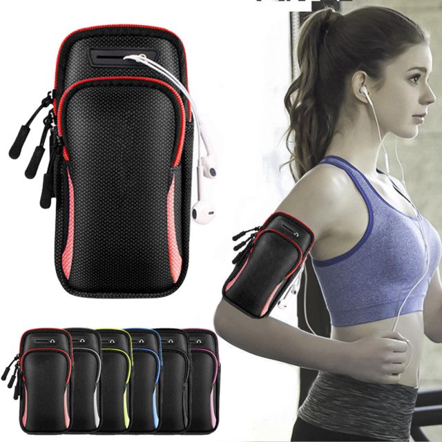 Bolso de brazo deportivo, brazo de carrera con soporte de teléfono móvil impermeable y cómodo, brazo de fitness con bicicleta yoga