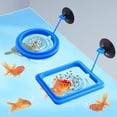 thumbnail image 4 of Anillo de alimentación para peces, 2 piezas, alimentador de peces, acuario, peces, tortugas, tanque, accesorios, alimentador de alimentos, círculo, bettas, peces dorados, tortugas (azul), 4 of 5