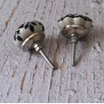 thumbnail image 4 of Ajuny Set of 20 Ceramic Knobs Black White for Door Handle Dresser Drawers Kitchen Cabinet Chest Hand Painted Cupboard Pull Knob, 4 of 7