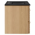 thumbnail image 3 of Modway Render 30" MDF Wood Wall-Mount Bathroom Vanity in Oak/Black, 3 of 4