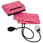 Prestige Medical Premium Aneroid Sphygmomanometer with Carry Case, Hot Pink Hearts