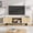 Natural, variant on Industrial TV Stand for 65+ inch TVs, Modern Entertainment Center with 2 Drawers, Wooden Media Cabinet with Heavy Duty Leg & Open Storage, TV Console Table for Living Room, Bedroom, Black