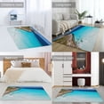 thumbnail image 3 of Ocean Waves Beach Blue Sea Carpet Style Living Room Bedroom Rug Modern 3d Entry Door Mats Household, 3 of 8