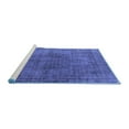 thumbnail image 2 of Ahgly Company Machine Washable Indoor Round Oriental Blue Industrial Area Rugs, 3' Round, 2 of 4
