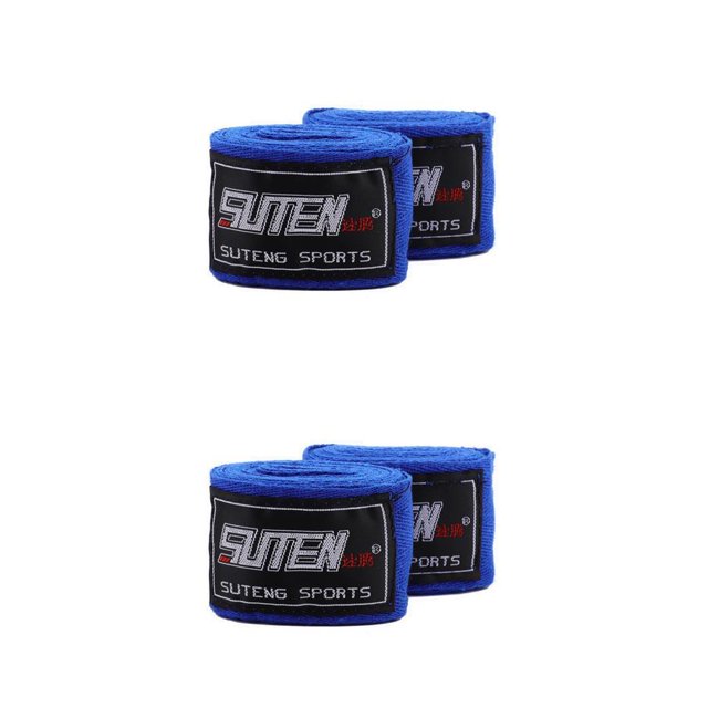 Yuarrent Correas de boxeo de 2,5 metros de largo para adultos, 1 par de vendas elásticas para manos, entrenamiento de boxeo, correas de protección de azul 2piezas Yuarrent CBP002930
