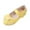 Yellow, variant on NOLDARES Girls Dress Shoes Mary Jane Flower Wedding Party Bridesmaids Shoes Glitter Princess Ballet Flats for Kid Toddler(Yellow,9)